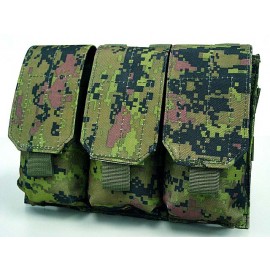 Airsoft Molle Triple Magazine Pouch CADPAT Digital Woodland Camo