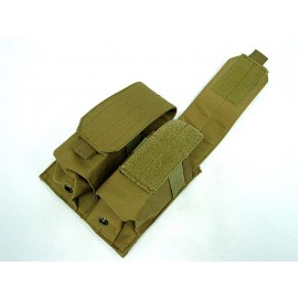 Airsoft Molle Double Magazine Pouch Coyote Brown