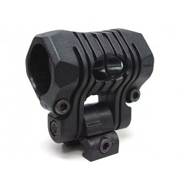 Big Dragon 1\"/25mm 5 Position Flashlight Laser Mount Black