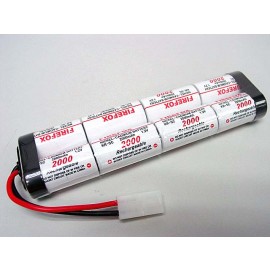 Firefox 9.6V 2000mAh Ni-CD Airsoft AEG RC Large Battery