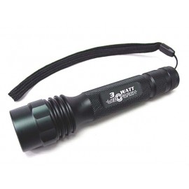 3 Watt Luxeon LED 80 Lm Lumens Flashlight Torch with Pouch