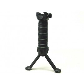 Tactical 20mm RIS Spring Total Bipod Foregrip Grip Black #B