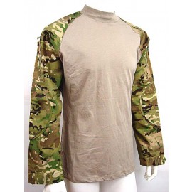 Tactical Long Sleeve Combat Shirt Multi Camo