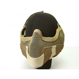 Stalker Type Half Face Metal Mesh Raider Mask Ver. 2 Desert Camo