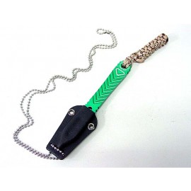 Fatman Airsoft Aluminum Concealed Backup Knife Green