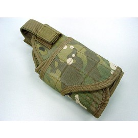 Molle Handgun Pistol Belt RH Holster Multi Camo