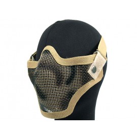 Deluxe Stalker Type Half Face Mesh Protector Mask Desert Camo