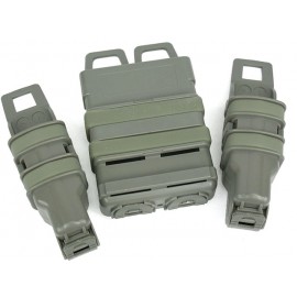 Molle FastMag Magazine Clip Set for M4/Pistol/MP5 Foliage Green