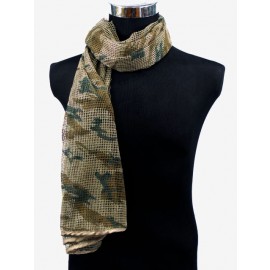 Face Veil Mesh Netting Scarf Mask Wood Camo