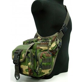 Tactical Utility Shoulder Pack Carrier Bag Camo Woodland