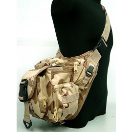 Tactical Utility Shoulder Pack Carrier Bag Desert Camo