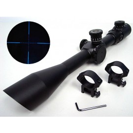 8-32x50 Blue Illuminated Crosshair Sniper Rifle Scope