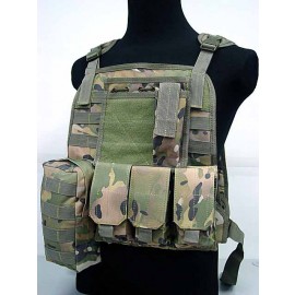 US Marine Assault Molle Plate Carrier Vest Multi Camo