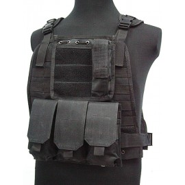 US Marine Assault Molle Plate Carrier Vest Black