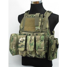 USMC MOD Molle Assault Plate Carrier Vest Multi Camo