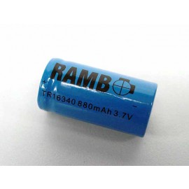 3.7V 880mAh CR123A 16340 Rechargeable Lithium Battery