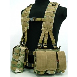 US Army Delta Elite Seal Molle Hydration Vest Multi Camo