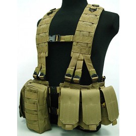 US Army Delta Elite Seal Molle Hydration Vest Coyote Brown