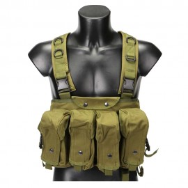 AK Magazine Chest Rig Carry Vest OD