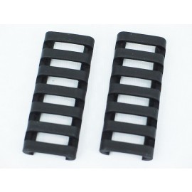 ERGO 7-Slot Ladder LowPro Rail Cover 2pcs Black