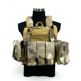 Molle Combat Strike Plate Carrier CIRAS Vest A-TACS AU Camo