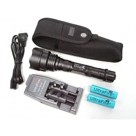 UltraFire WF-500 3x P4 CREE LED Flashlight w/Battery & Charger