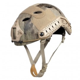 Airsoft FAST Carbon Style Helmet A-TACS Camo
