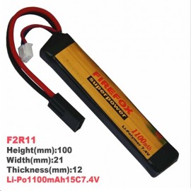 Firefox 7.4V 1100mAh LiPo Li-Po Li-Polymer Battery 15C F2R11