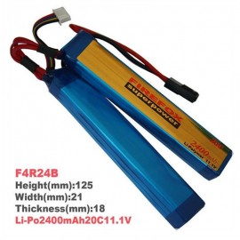 FireFox 11.1V 2400mAh Li-Po Li-Polymer Battery 20C Twins F4R24B