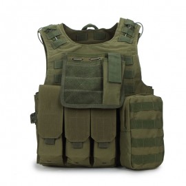 USMC Molle Combat Assault Plate Carrier Vest OD