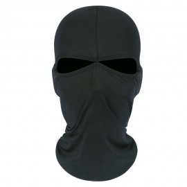 SWAT Balaclava Hood 2 Hole Head Face Mask Protector BK