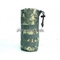 Molle Water Bottle Utility Dump Pouch Digital ACU Camo