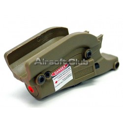 OP Red Laser Sight with Lateral Grooves for M9/M92F Pistol Tan