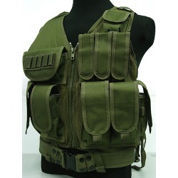 Deluxe Airsoft Tactical Combat Mesh Vest OD