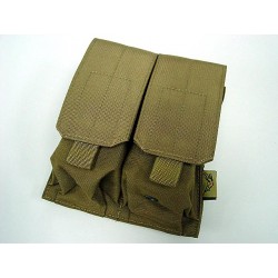 Flyye 1000D Molle Double M4/M16 Magazine Pouch Coyote Brown