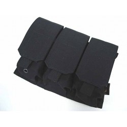 Flyye 1000D Molle Triple M4/M16 Magazine Pouch Black