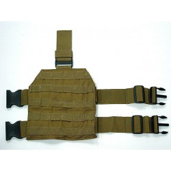 Airsoft Molle Drop Leg Panel Platform Coyote Brown