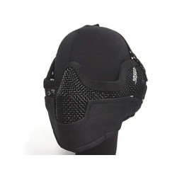 Stalker Type Half Face Metal Mesh Raider Mask Ver. 2 Black