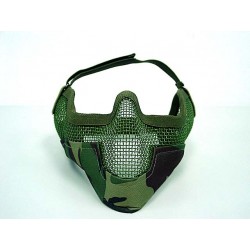 Black Bear Airsoft Stalker BAT Raider Mesh Mask Woodland Camo