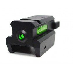 Tactical Pistol Under Rail Flashlight Mount with Green Dot Laser
