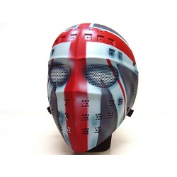 Full Face Hockey Type Airsoft Mesh Goggle Mask UK Flag
