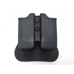 IMI Style Universal Double Pistol Magazine Pouch Paddle Holster