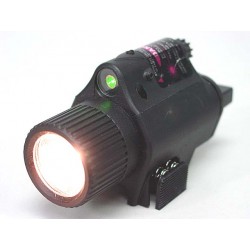 OP M6 65Lm Xenon Tactical Flashlight & Green Laser Sight Black