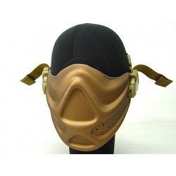 Light Weight Neoprene Hard Foam Half Face Mask Gold