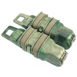 Molle FastMag Magazine Clip Set for Pistol/MP5 A-TACS Camo FG