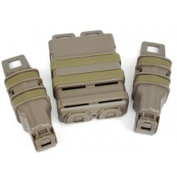 Molle FastMag Magazine Clip Set for M4/Pistol/MP5 Tan