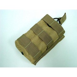 Molle Open Top Magazine/Walkie Talkie Pouch Coyote Brown
