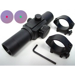 30mm Airsoft Red/Green Dot Sight Reticle Scope QD Mount