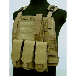 US Marine Assault Molle Plate Carrier Vest Coyote Brown