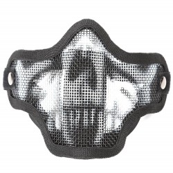 Deluxe Stalker Type Half Face Metal Mesh Protector Mask Ghost